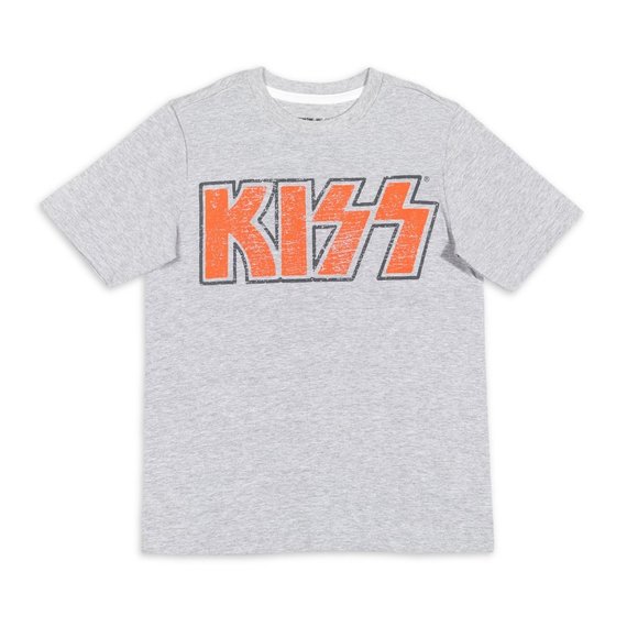 Kiss Other - KISS Band Logo metal rock Official T-Shirt Boys 10-12 14-16 18 NWT